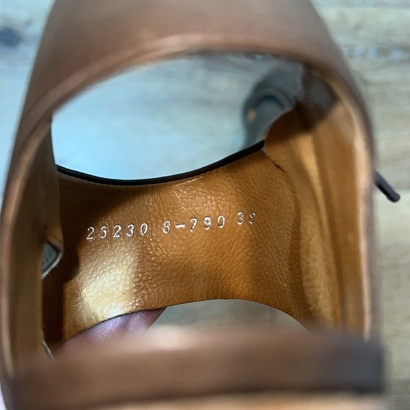 Coclico Brown Leather Strappy Sandals with Block Heel Size 38/7.5 - Picture 8 of 9